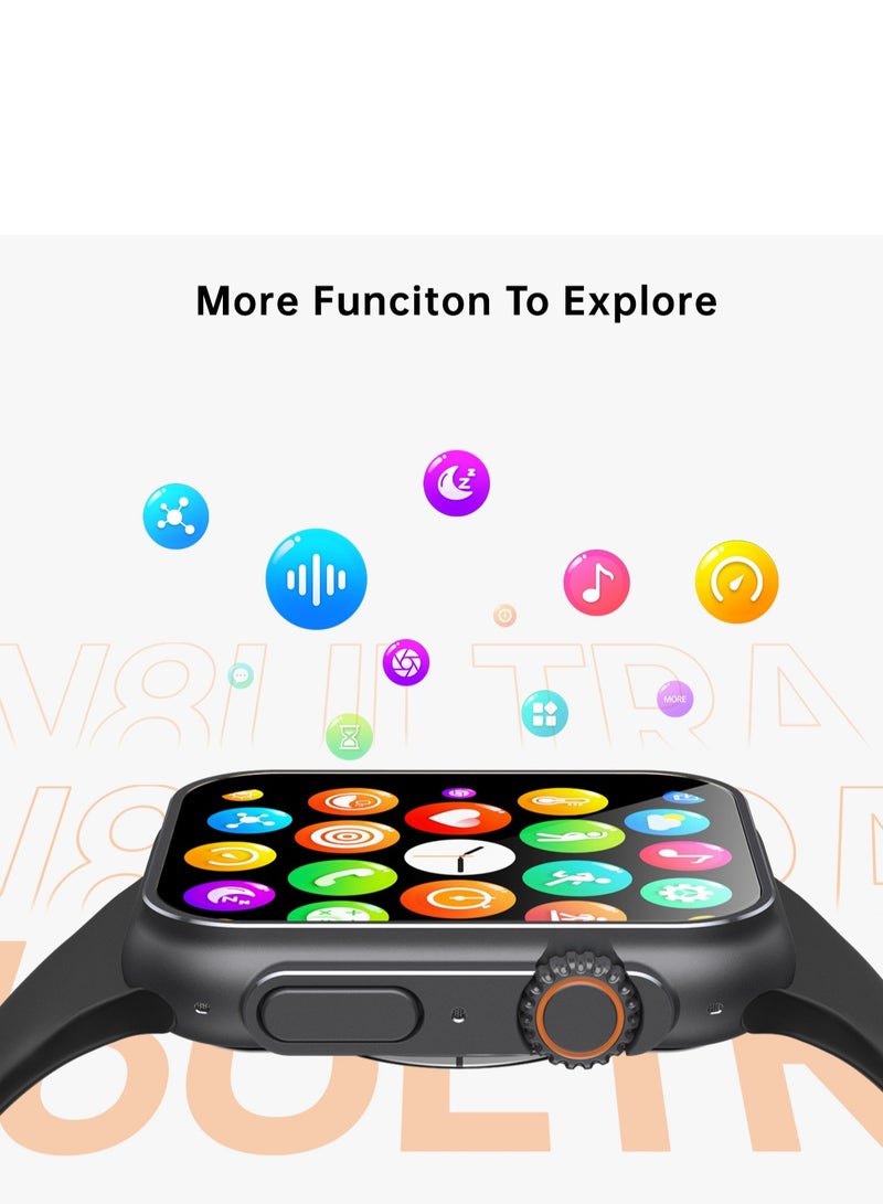 HW Smart Watch HW-67 ultra  With Health Fitness Tracker Sport Watch  Supports 7 addition Wrist Strap 49MM-Multicolour - Image 5